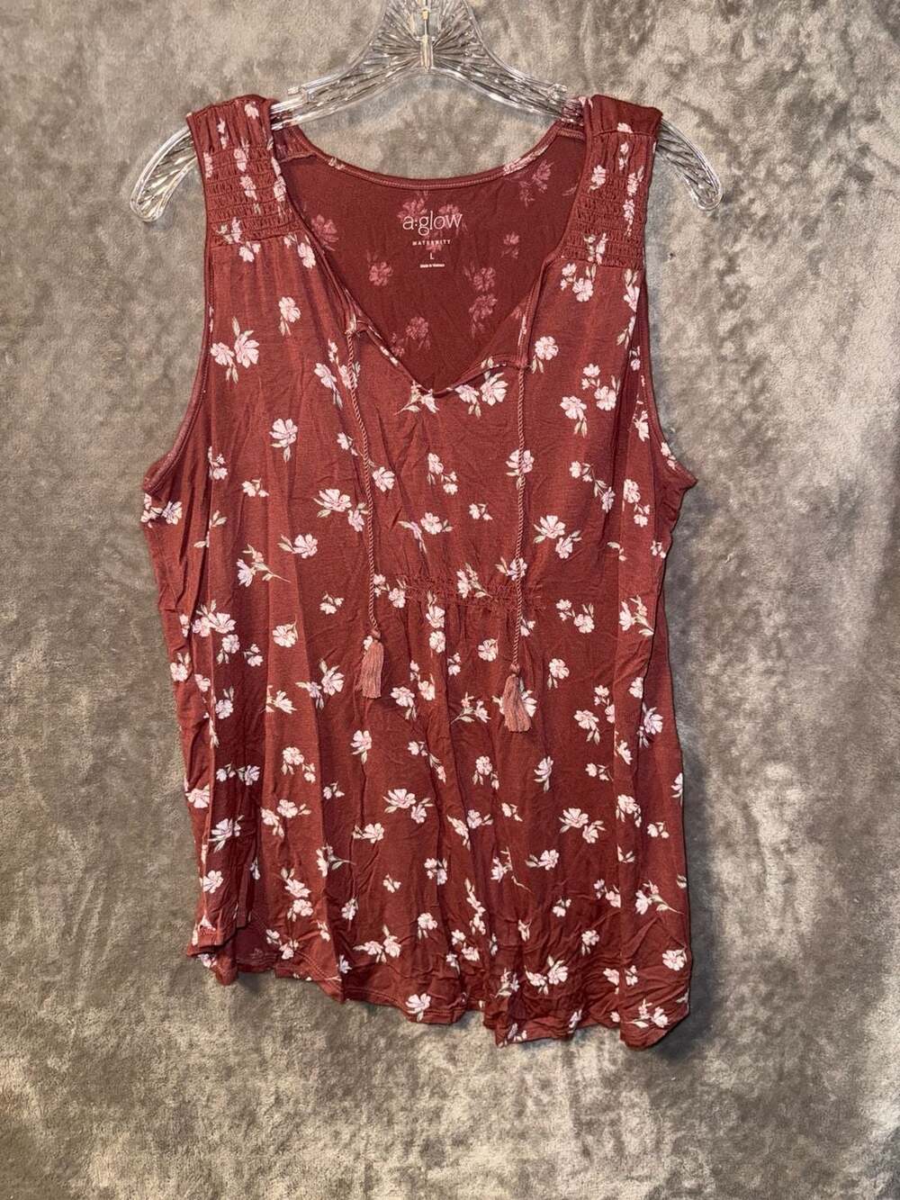 A:Glow Maternity Floral Sleeveless Tank Top Size L